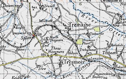 Old map of Tremaine in 1946