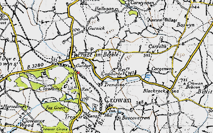 Old map of Tremayne in 1946