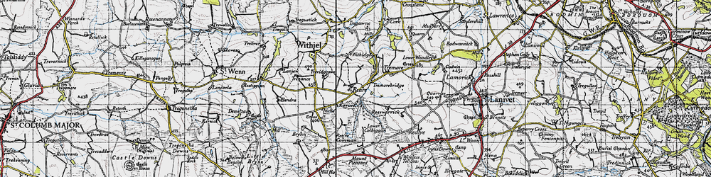 Old map of Tremorebridge in 1946