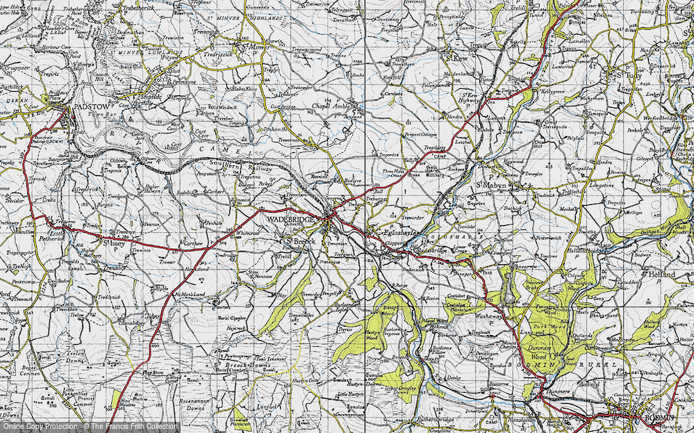 Old Map of Trenant, 1946 in 1946