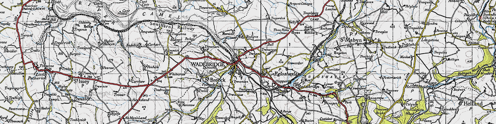 Old map of Trenant in 1946