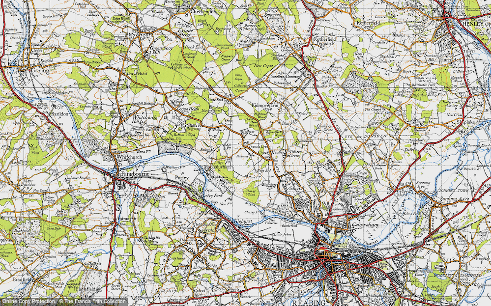 Old Map of Trench Green, 1947 in 1947