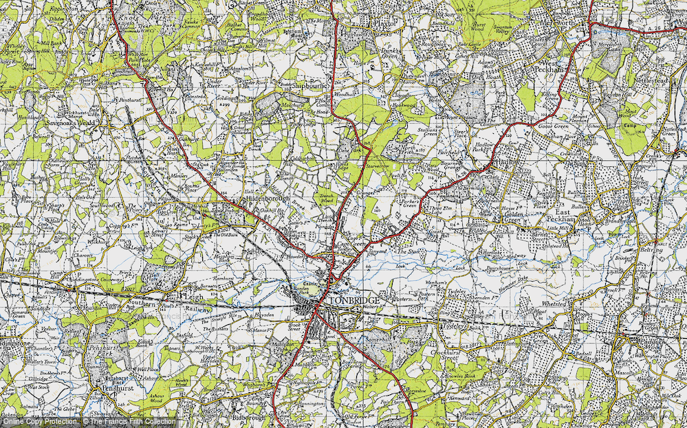 Old Map of Trench Wood, 1946 in 1946