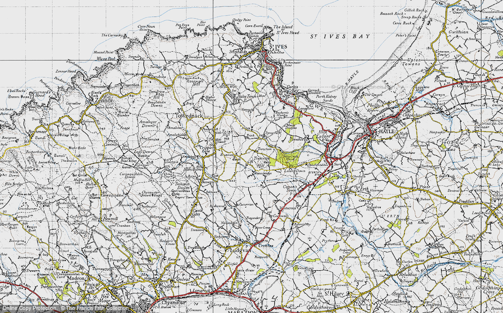 Old Map of Trencrom, 1946 in 1946