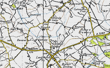 Old map of Trenerth in 1946
