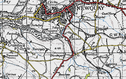 Old map of Treninnick in 1946