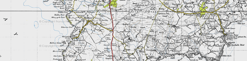 Old map of Leech Pool in 1946