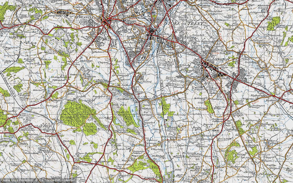 Old Map of Trentham, 1946 in 1946