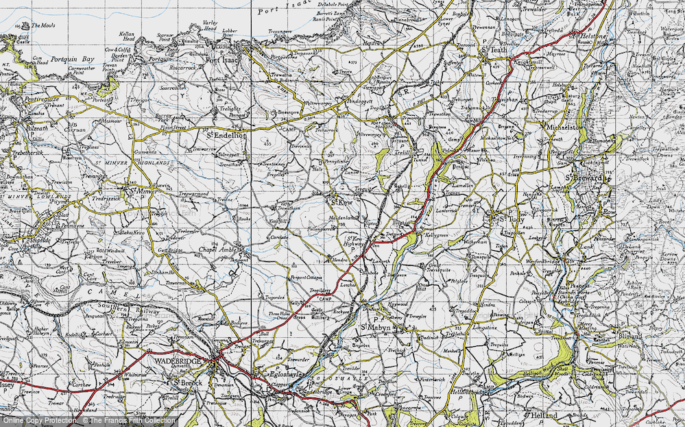 Old Map of Trequite, 1946 in 1946