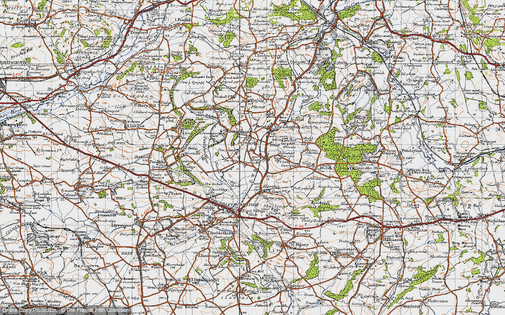 Old Map of Trerhyngyll, 1947 in 1947