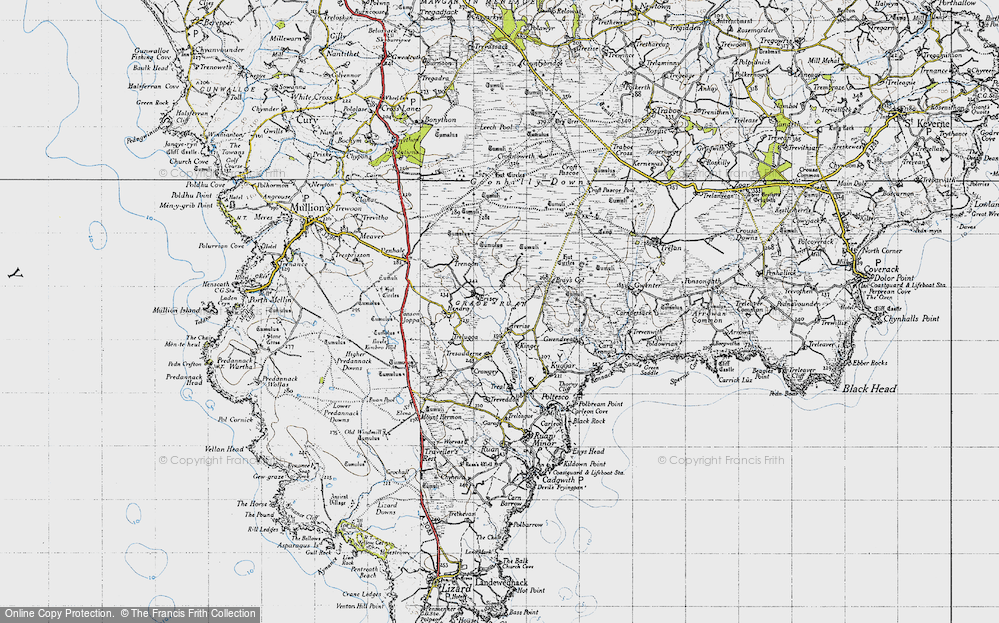 Old Map of Trerise, 1946 in 1946