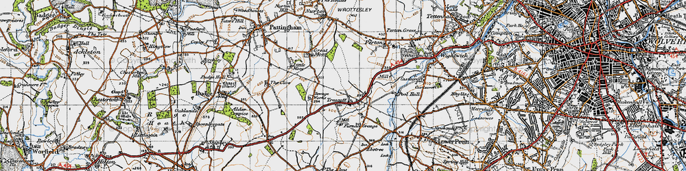 Old map of Trescott in 1946