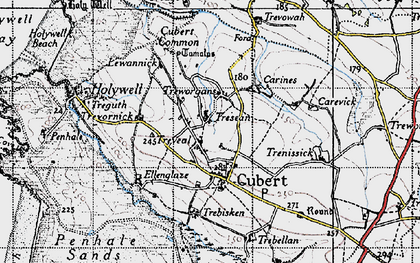 Old map of Trenissick in 1946
