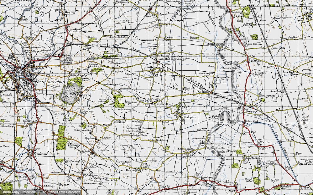 Old Map of Treswell, 1947 in 1947
