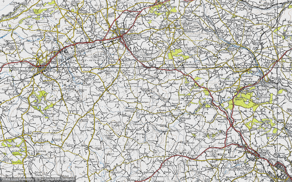 Old Map of Trethellan Water, 1946 in 1946