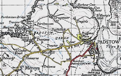Old map of Trethillick in 1946