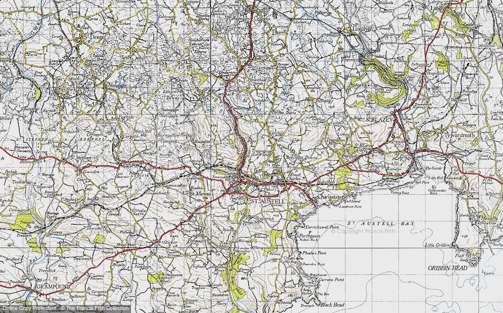 Old Map of Trethowel, 1946 in 1946