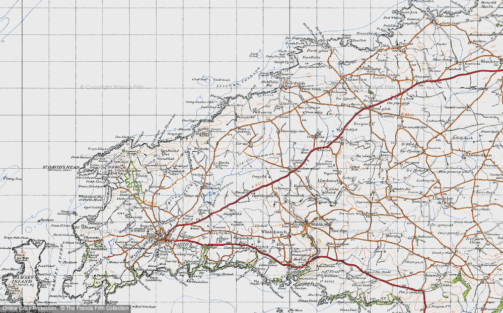 Old Map of Tretio, 1946 in 1946