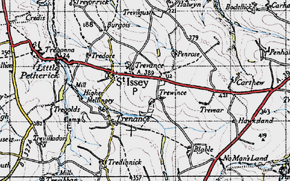 Old map of Penrose in 1946