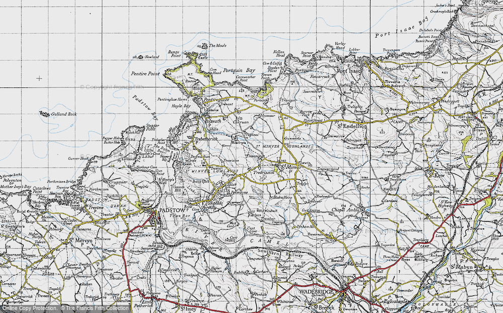 Old Map of Trevanger, 1946 in 1946
