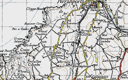 Old map of Anchor in 1946