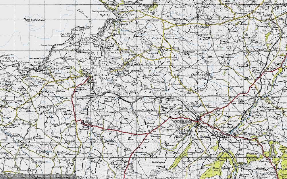 Old Map of Trevelver, 1946 in 1946