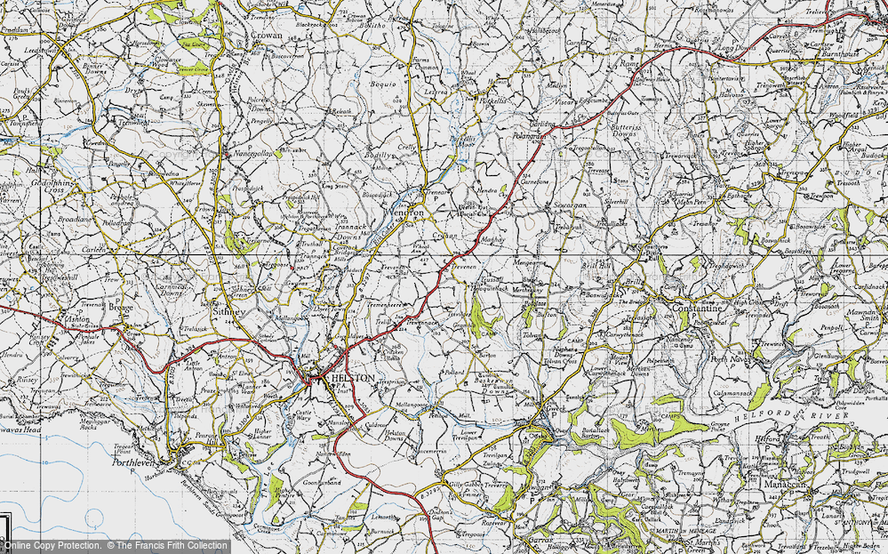 Old Map of Trevenen, 1946 in 1946