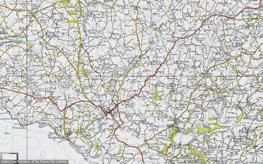 Old Map of Trevenen Bal, 1946 in 1946