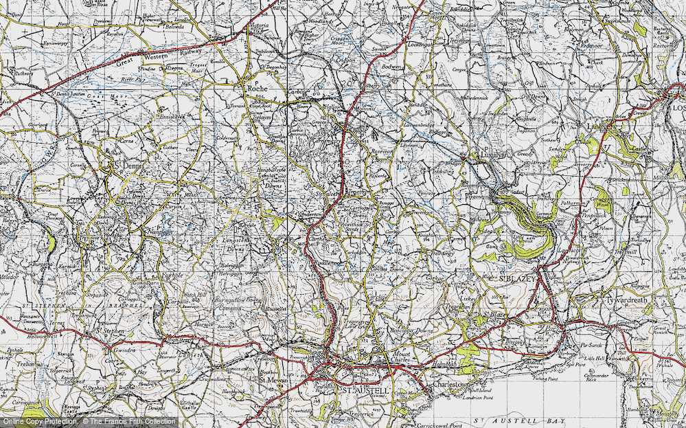 Old Map of Treverbyn, 1946 in 1946