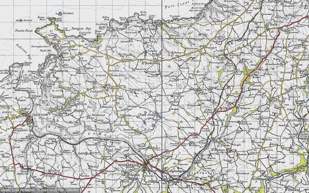 Old Map of Trevine, 1946 in 1946