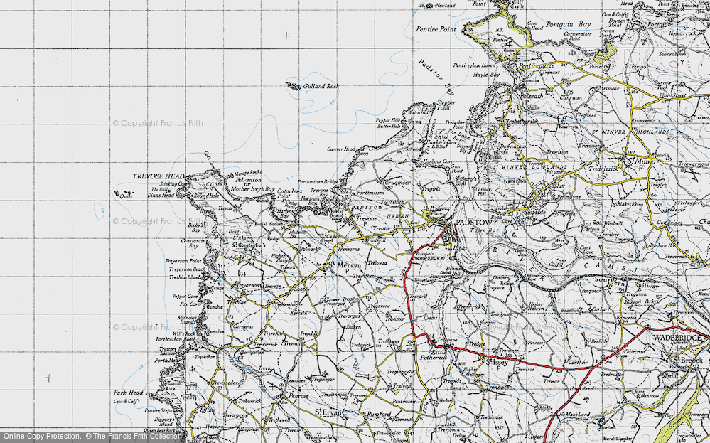 Old Map of Trevone, 1946 in 1946