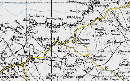Old map of Trevowhan in 1946