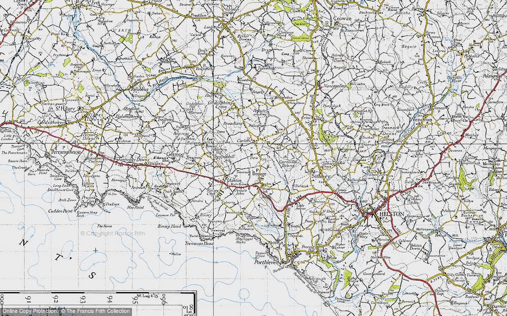 Old Map of Trew, 1946 in 1946