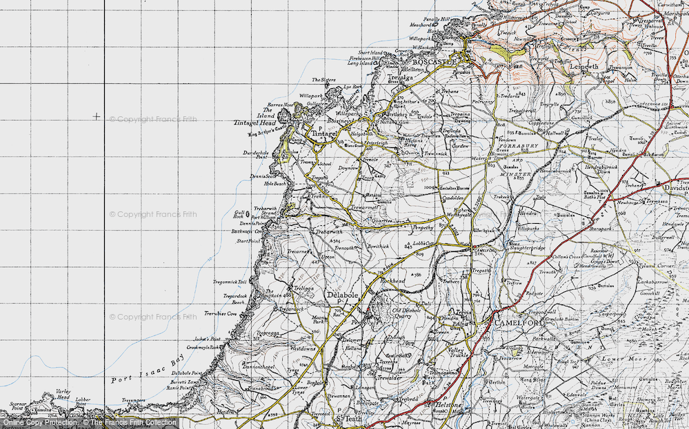 Old Map of Trewarmett, 1946 in 1946
