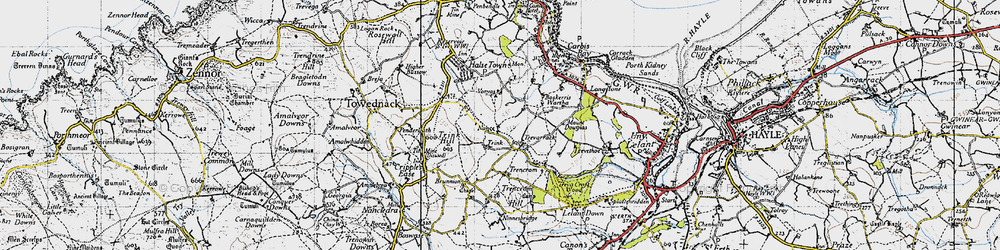 Old map of Trink in 1946
