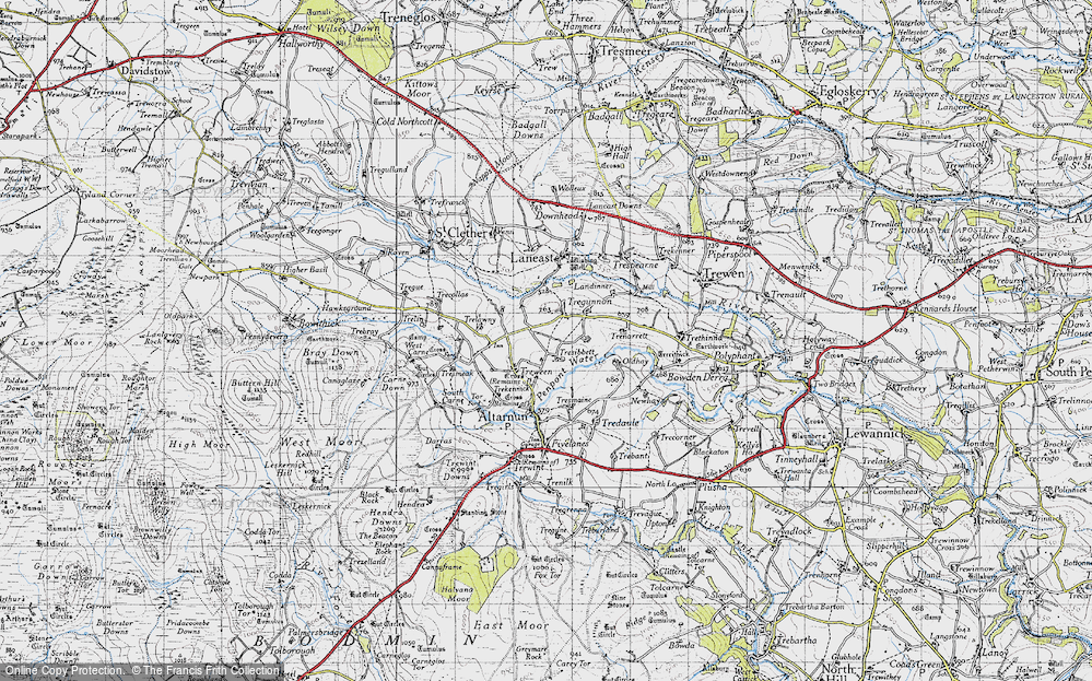 Old Map of Treween, 1946 in 1946