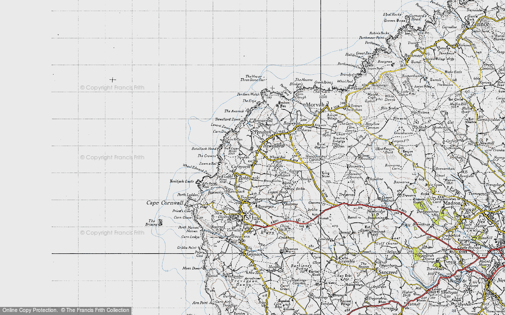Old Map of Trewellard, 1946 in 1946
