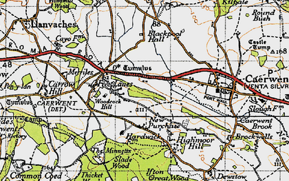 Old map of Trewen in 1946