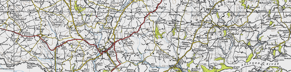 Old map of Trewennack in 1946