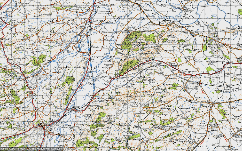 Old Map of Trewern, 1947 in 1947