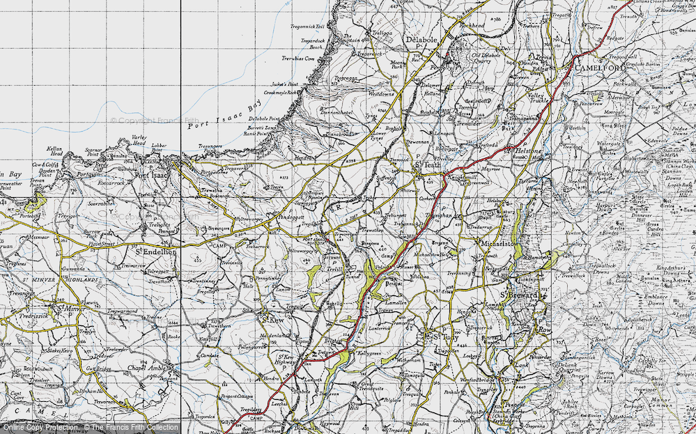 Old Map of Trewethen, 1946 in 1946