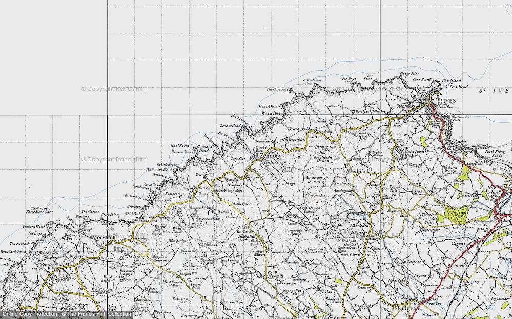 Old Map of Trewey, 1946 in 1946