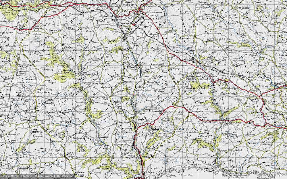 Old Map of Trewidland, 1946 in 1946