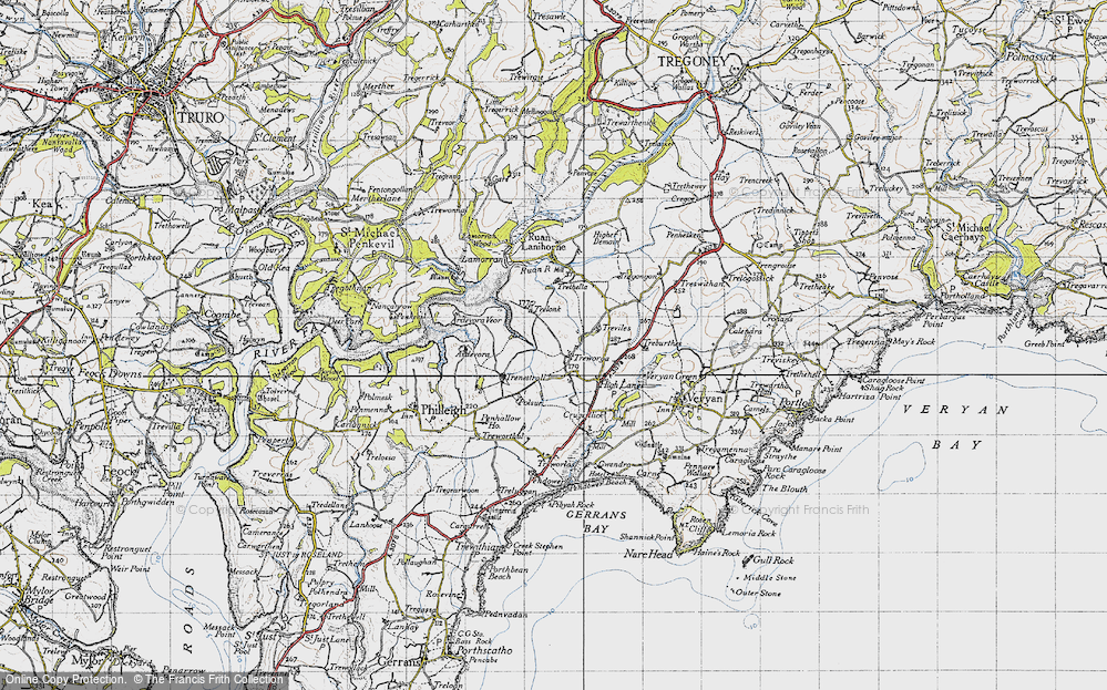 Old Map of Treworga, 1946 in 1946