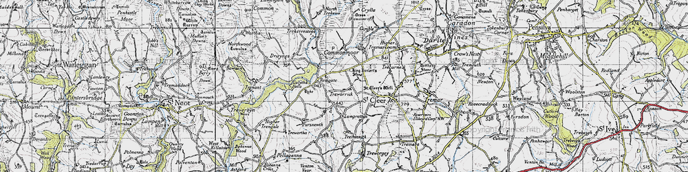 Old map of Treworrick in 1946