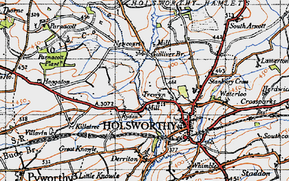 Old map of Trewyn in 1946