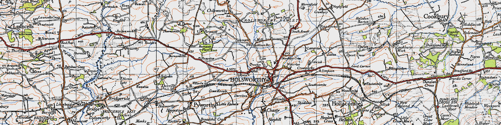 Old map of Trewyn in 1946