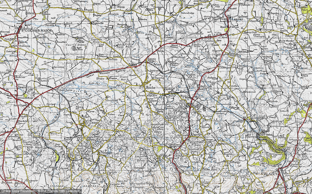 Old Map of Trezaise, 1946 in 1946