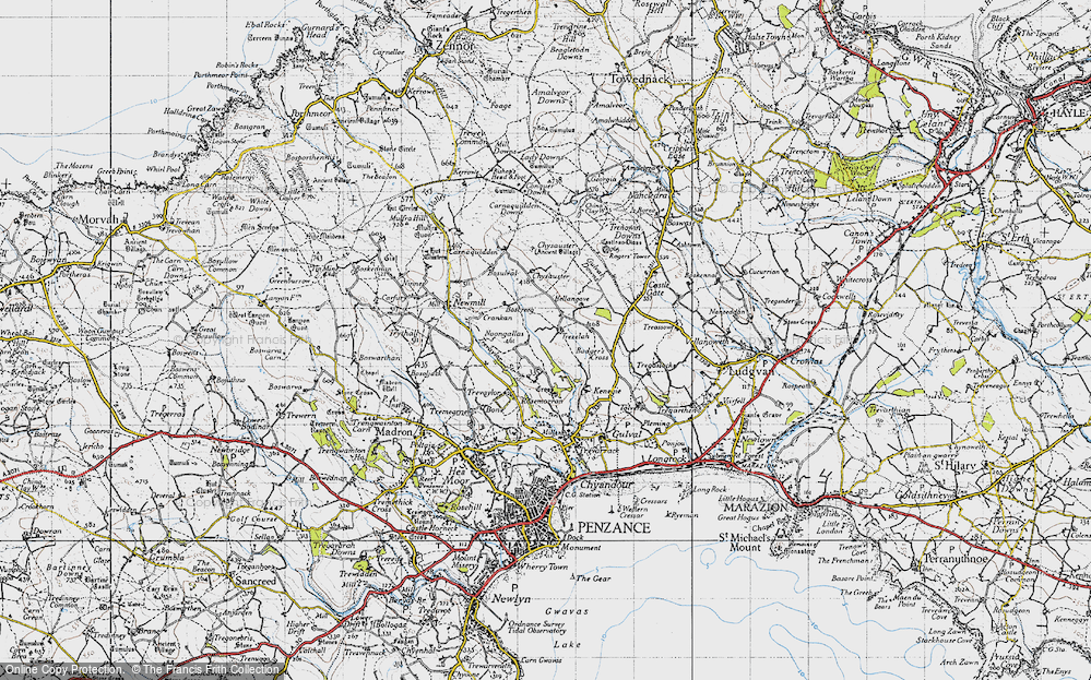 Old Map of Trezelah, 1946 in 1946