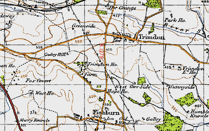 Old map of Trimdon in 1947
